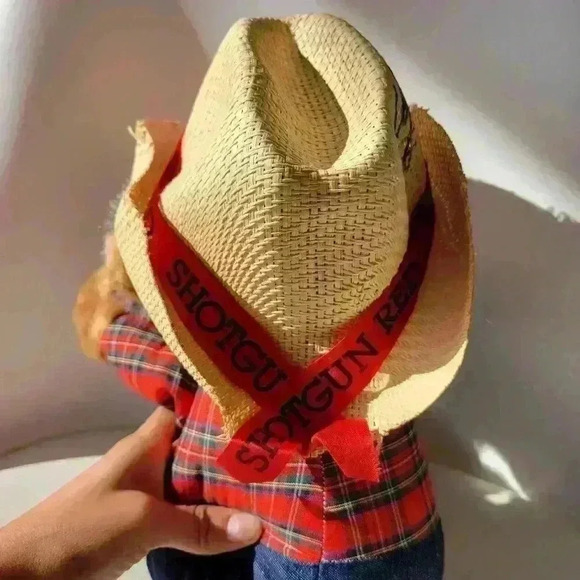 Vintage 1980's Shotgun Red Plush Stuffed Old Man Doll Nashville - Picture 5 of 10